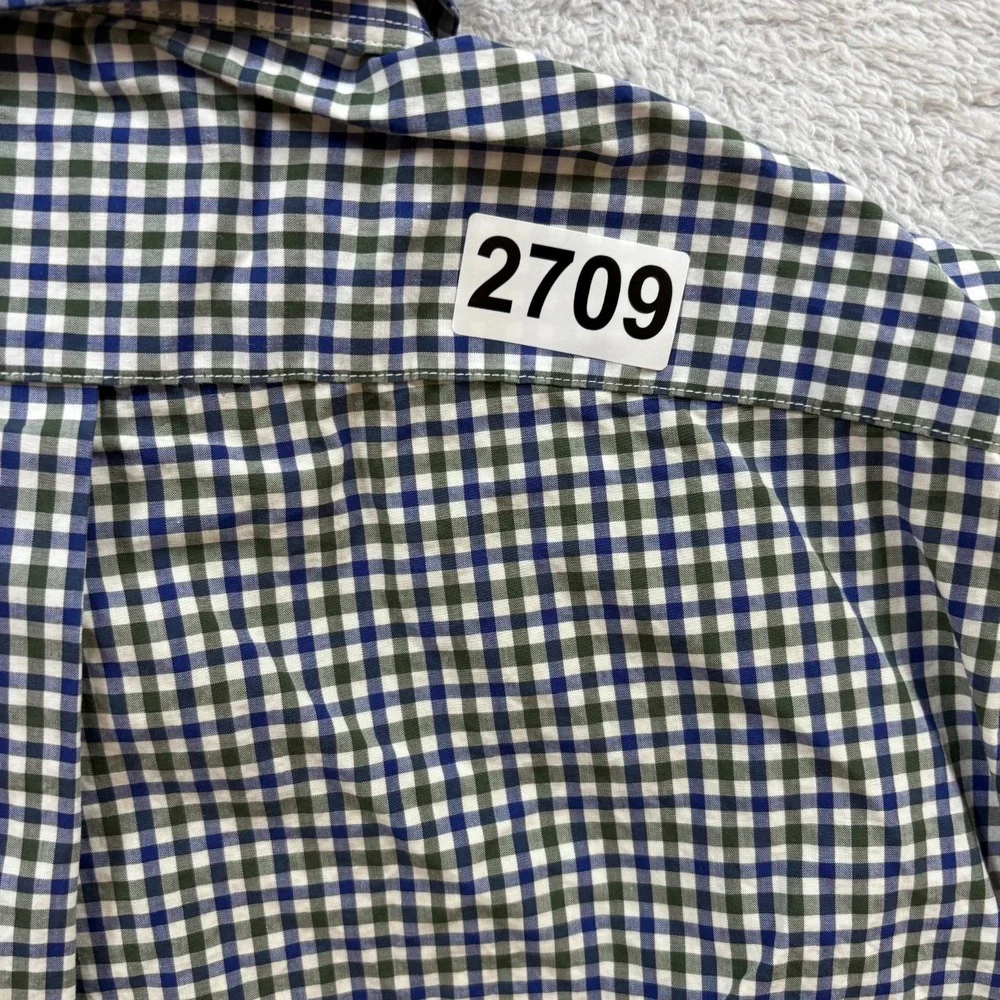 Ralph Lauren Shirt Mens Small Multicolor Micro Gingham Pony Logo Button Down - Picture 9 of 9